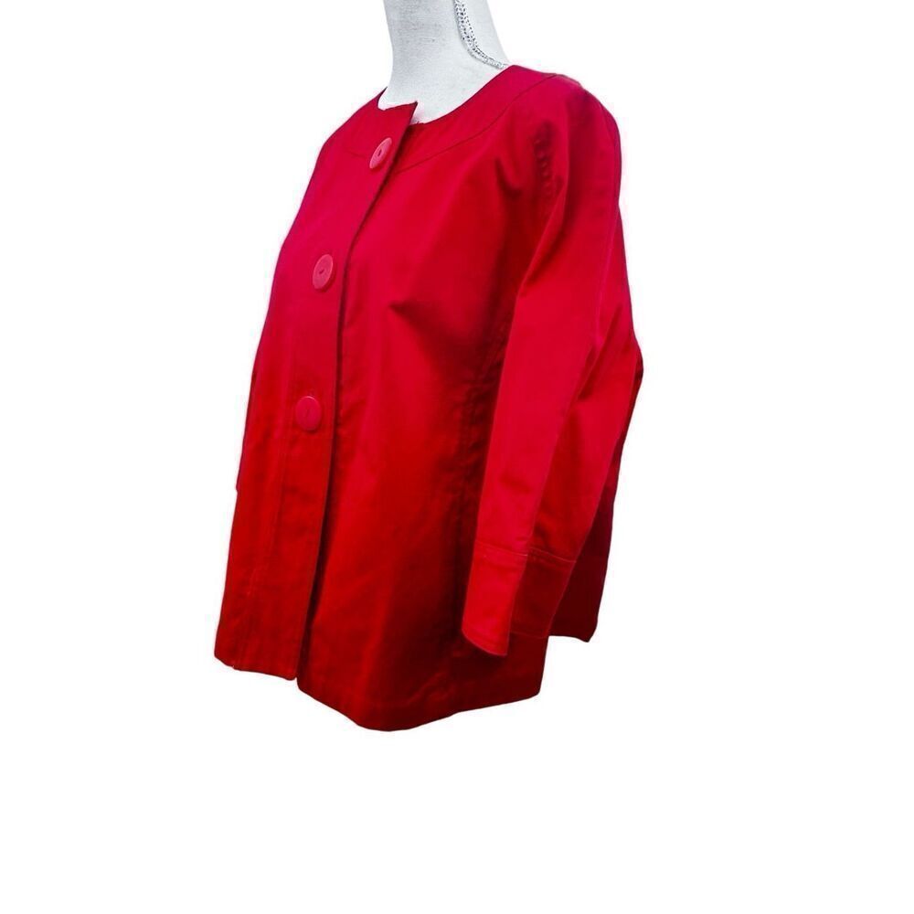 Chicos red cape style jacket  size 0 = 4-6